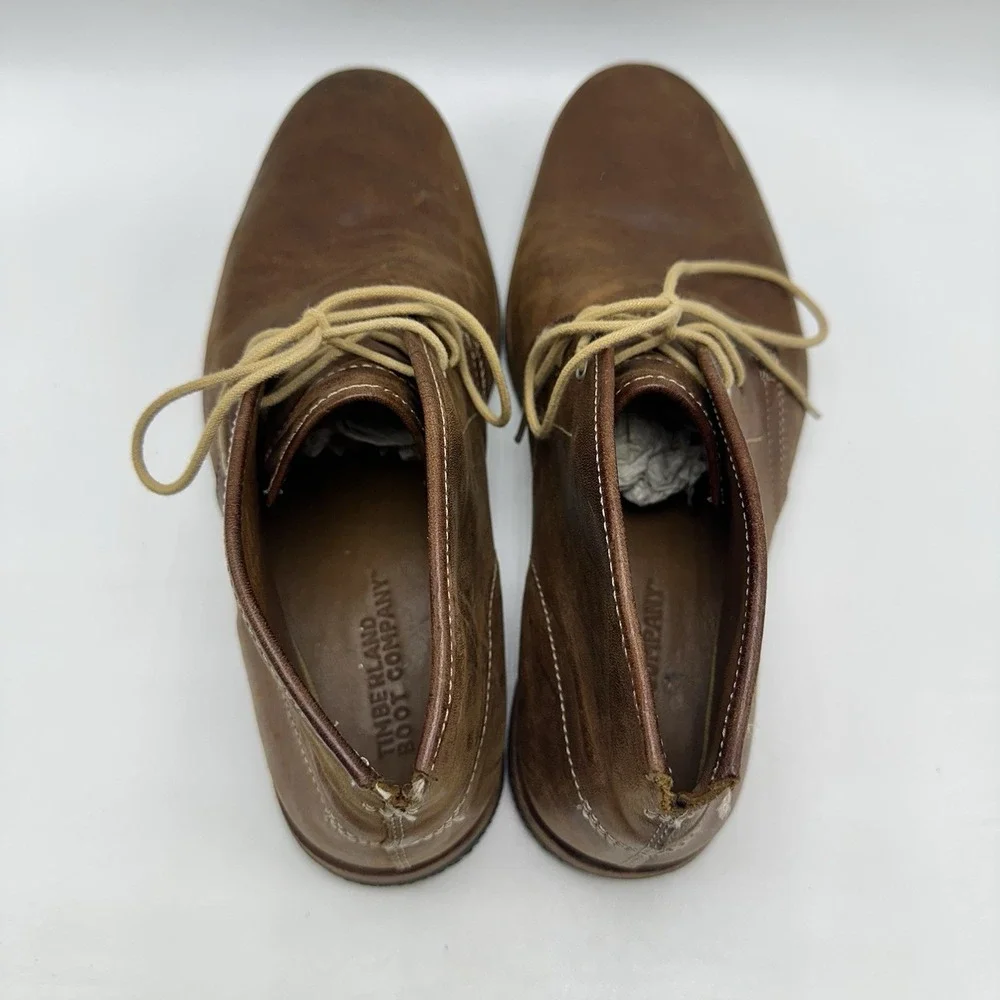 Timberland Boot Company Wodehouse Mens Size 9 Chukka Boots Leather Lace Up Brown